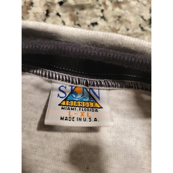 Sun Triangle T-Shirt Mens XL New York The Big Apple Graphic Short Sleeve Gray - Picture 2 of 6